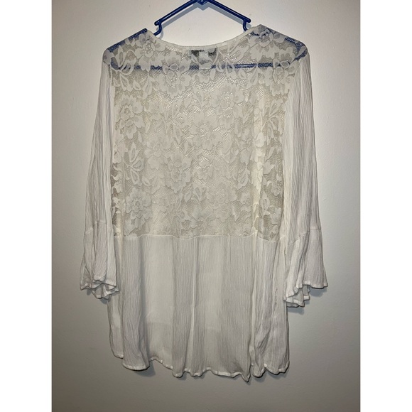 Womens 1X Forever 21+ white dressy shirt - Picture 2 of 4